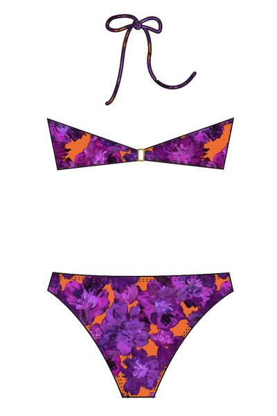 Bikini Damen mit Schalen gefüttert