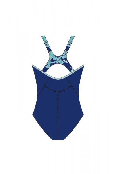 Badeanzug Damen sportliche Form mit komfortablem Rücken