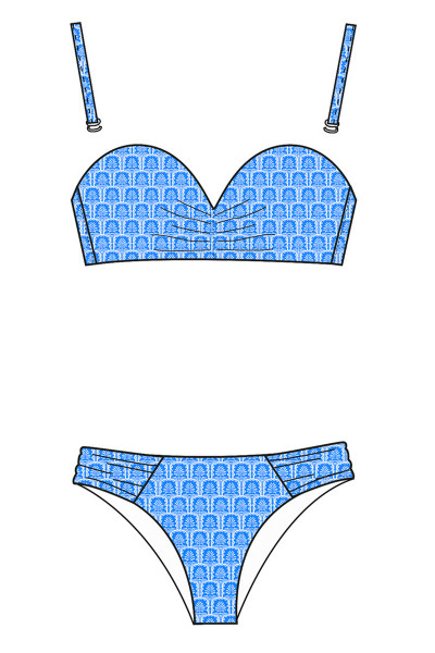 Bikini Top Mix & Match abnehmbare Träger