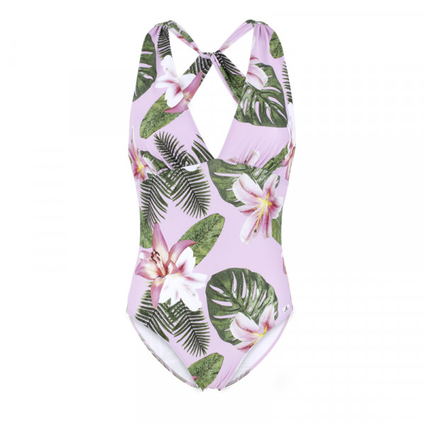 Badeanzug Damen floral rose