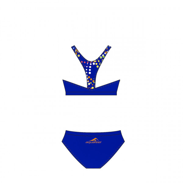 Mädchen Bikini Racer Back Rückseite uni