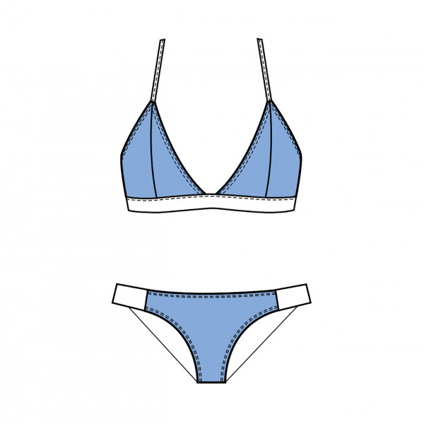 Damen Bikini gefüttert mit herausnehmbaren Soft Cups