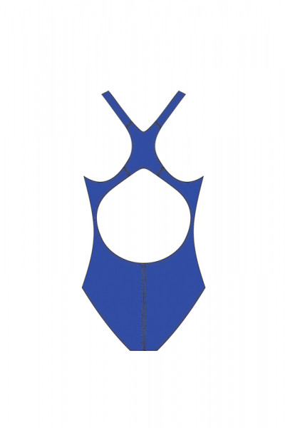 Badeanzug Damen Aquafeelback Rückseite blau