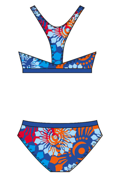 Bikini Mädchen spotive ergonomische Träger