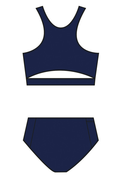 Bikini Damen gefüttert Hose mit Taschen
