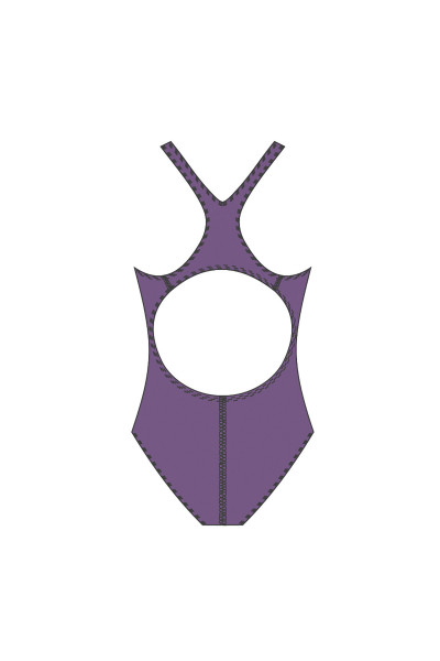 Badeanzug Mädchen schwarz sportiv