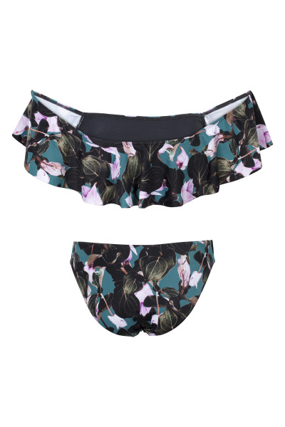 Bikini Damen mit Carmenausschnitt gefüttert