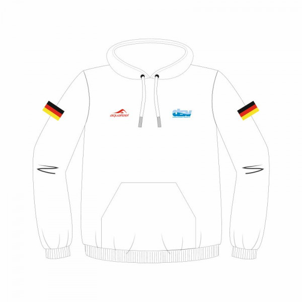 Hoodie Baumwolle DSV Kollektion weiß