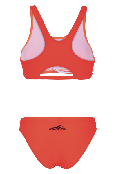 Bikini Mädchen orange sportiv